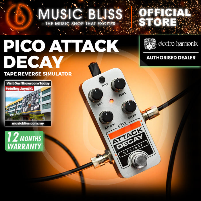 Electro Harmonix Pico Attack Decay Tape Reverse Simulator Pedal