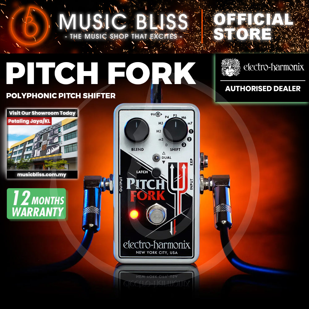 pitchfork pedal Electro Harmonix Pitch Fork Polyphonic Pitch Shifter Guitar Effects Pedal (Electro-Harmonix / EHX)