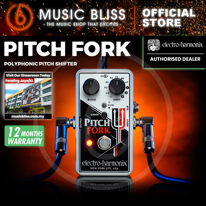 Electro Harmonix Pitch Fork Polyphonic Pitch Shifter Guitar Effects Pedal