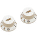 ALLPARTS PK-0153-025 Tone Knobsfor Stratocaster - White (Pack of 2) - Music Bliss Malaysia