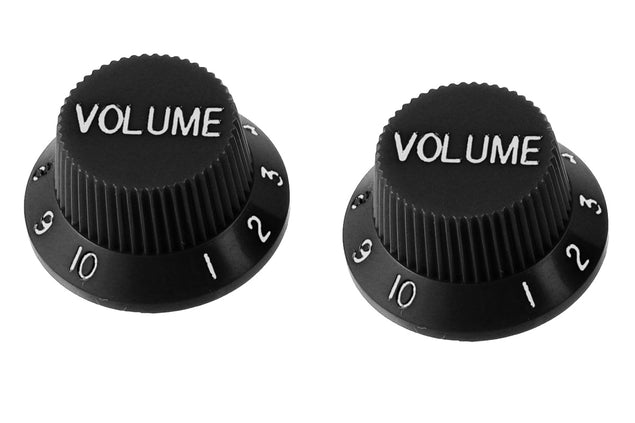 ALLPARTS PK-0154-023 Volume Knobs for Stratocaster - Black (Pack of 2) - Music Bliss Malaysia