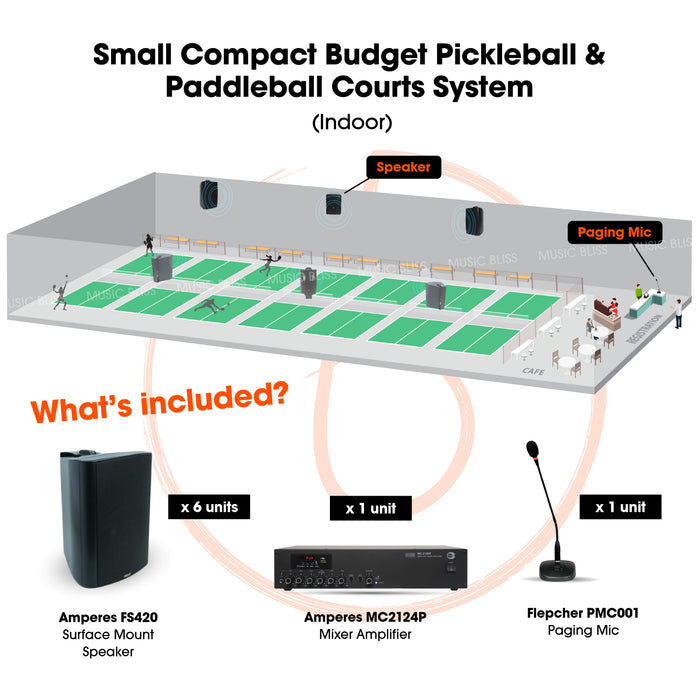 Indoor Sound System for Pickleball & Paddleball Courts – Budget PA Setup Malaysia