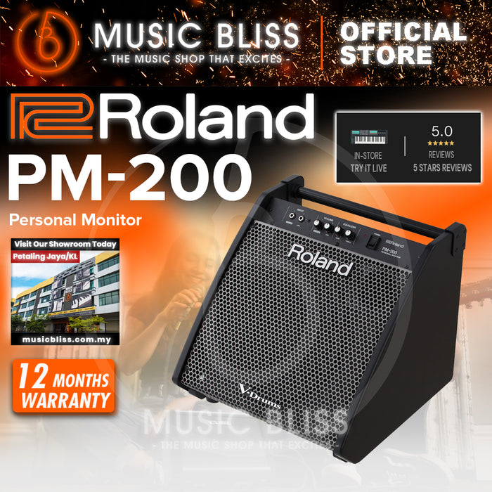 Roland PM-200 180-Watt 1x12 2-Channel Powered Drum Monitor