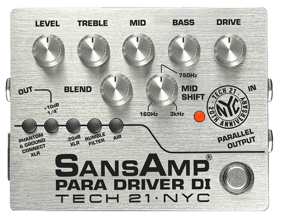 Tech 21 SansAmp Para Driver 20th Anniversary Effects Pedal