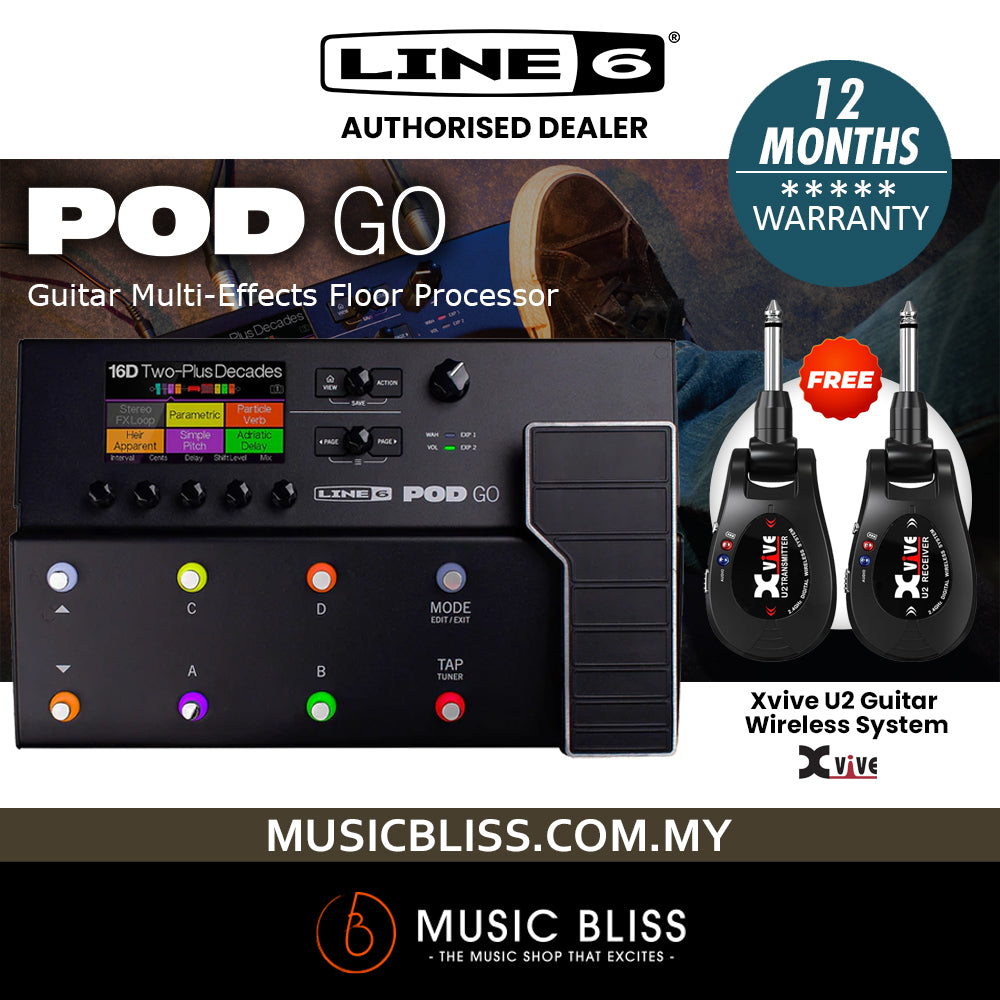 LINE 6 POD GO Limited Edition 限定版　ほぼ新品 Line 6 POD Go Limited Edition Red｜シリーズ初となる限定
