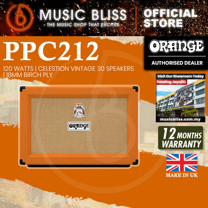Orange PPC212 - 120-watt 2x12" Cabinet - Orange (Made in UK)