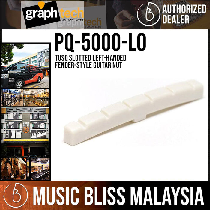 Graph Tech PQ-5000-L0 TUSQ Slotted Left-handed Fender-Style Guitar Nut - Music Bliss Malaysia