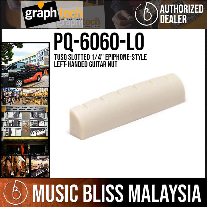 Graph Tech PQ-6060-L0 TUSQ Slotted 1/4" Epiphone-Style Left-handed Guitar Nut - Music Bliss Malaysia