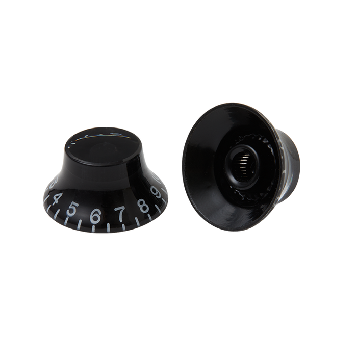 GIBSON ACCESSORIES TOP HAT KNOBS, 4PCS - BLACK (PRHK-010) - Music Bliss Malaysia