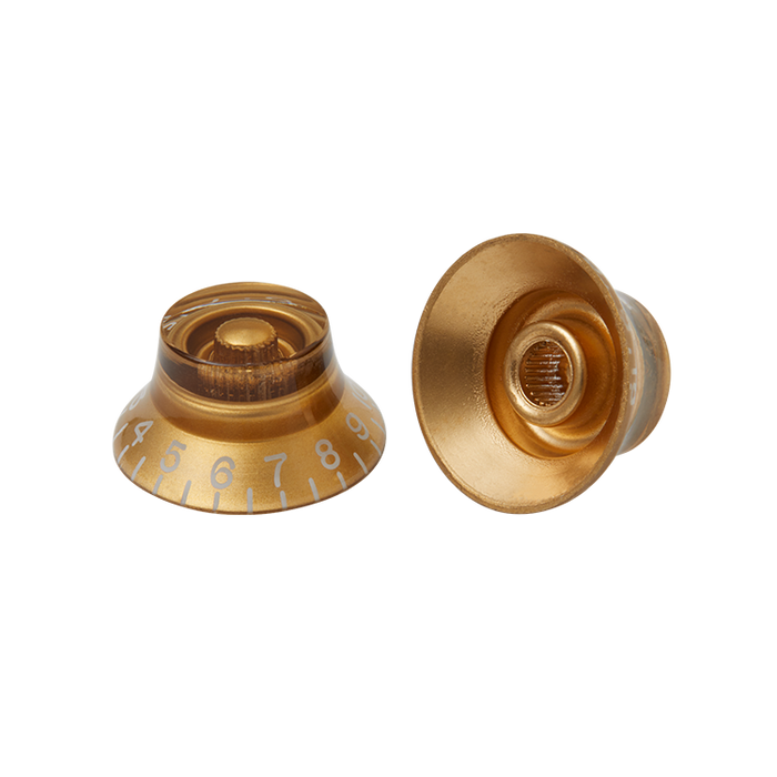 GIBSON ACCESSORIES TOP HAT KNOBS, 4PCS - GOLD (PRHK-020) - Music Bliss Malaysia