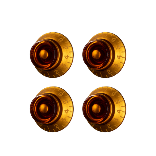 GIBSON ACCESSORIES TOP HAT KNOBS, 4PCS - VINTAGE AMBER (PRHK-030) - Music Bliss Malaysia