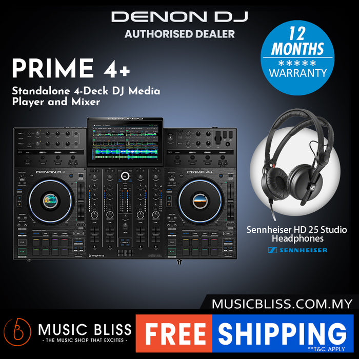 Denon DJ Prime 4+ 4-deck Standalone DJ System