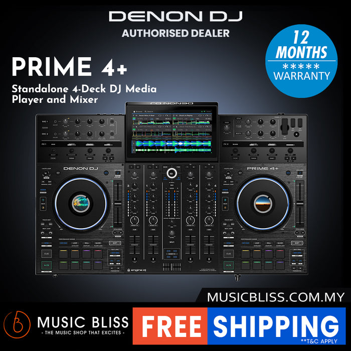 Denon DJ Prime 4+ 4-deck Standalone DJ System