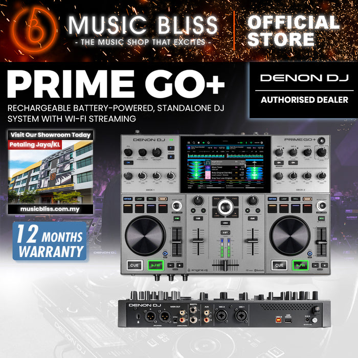 Denon DJ Prime GO+ Portable 2-deck Standalone DJ System