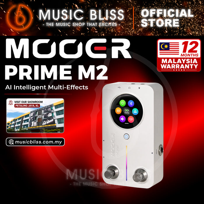 Mooer Prime M2 Intelligent Multi-Effects Pedal - Silver