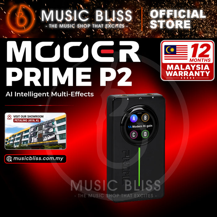 Mooer Prime P2 Multi-Effects Pedal Processor - Black