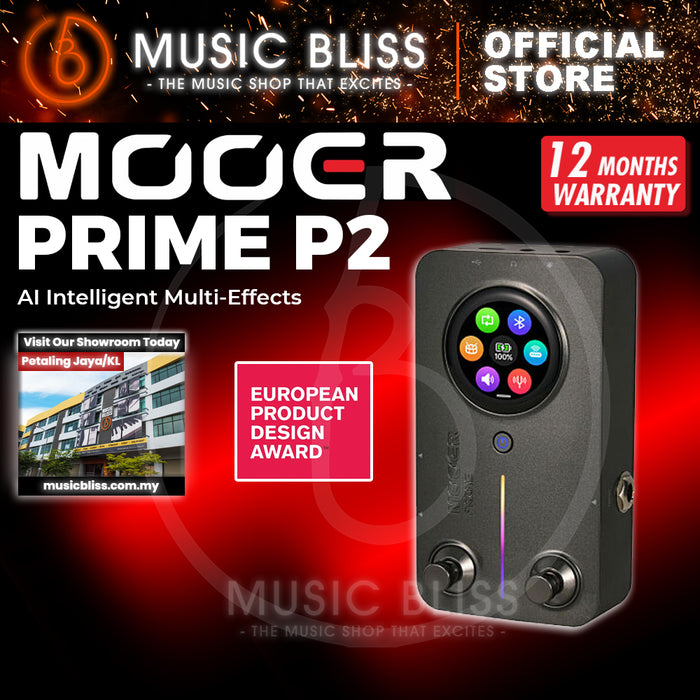 Mooer Prime P2 Multi-Effects Pedal Processor - Black