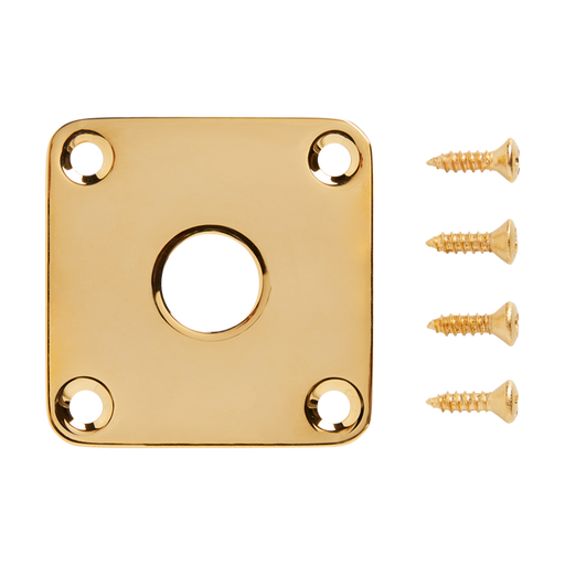 GIBSON ACCESSORIES LES PAUL METAL JACK PLATE - GOLD (PRJP-020) - Music Bliss Malaysia