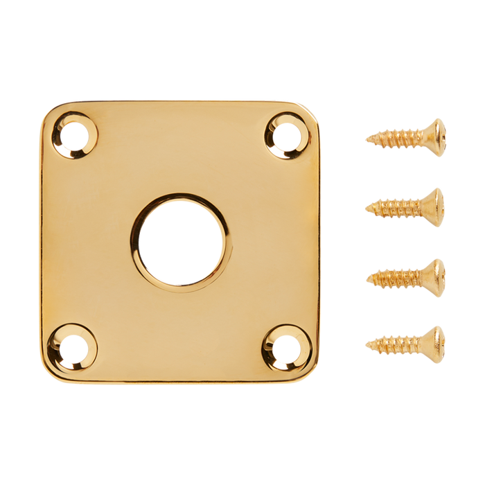 GIBSON ACCESSORIES LES PAUL METAL JACK PLATE - GOLD (PRJP-020) - Music Bliss Malaysia