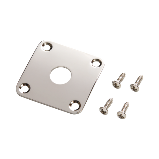 GIBSON ACCESSORIES LES PAUL METAL JACK PLATE - NICKEL (PRJP-040) - Music Bliss Malaysia