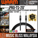 Warm Audio Pro Silver Straight to Straight Instrument Cable - 20-foot - Music Bliss Malaysia