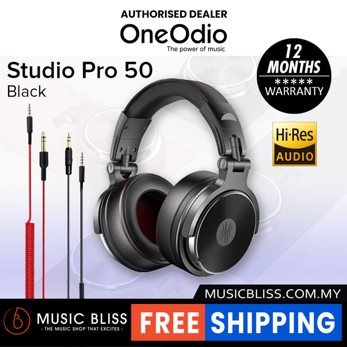OneOdio Pro-50 Adapter-Free Over Ear Headphones Music Bliss Malaysia