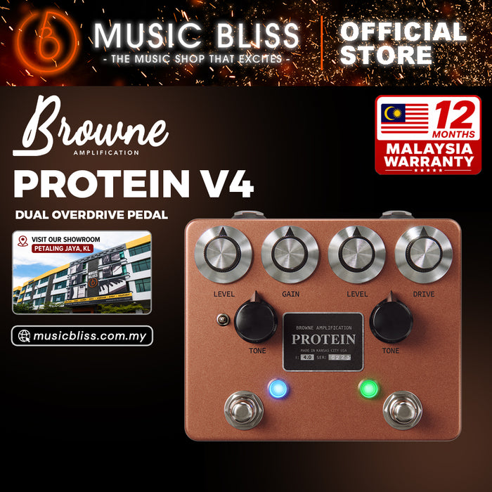 Browne Protein Dual Overdrive Pedal V4 - Copper