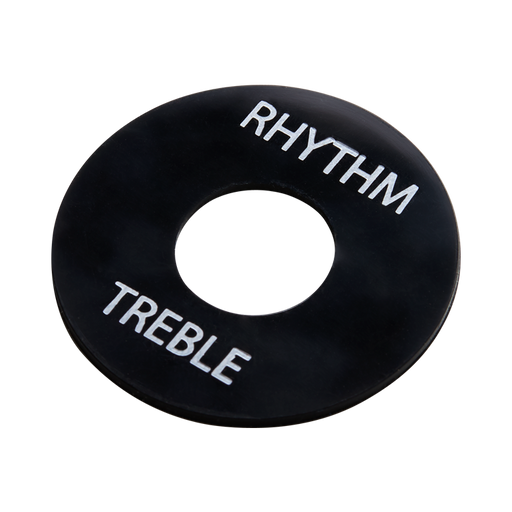 GIBSON ACCESSORIES TOGGLE SWITCH WASHER - BLACK W/ WHITE IMPRINT (PRWA-020) - Music Bliss Malaysia