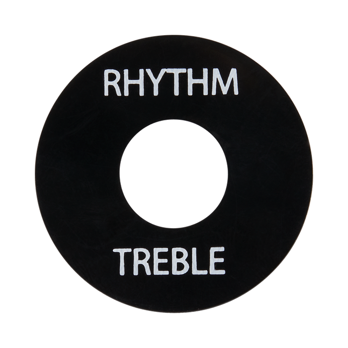 GIBSON ACCESSORIES TOGGLE SWITCH WASHER - BLACK W/ WHITE IMPRINT (PRWA-020) - Music Bliss Malaysia