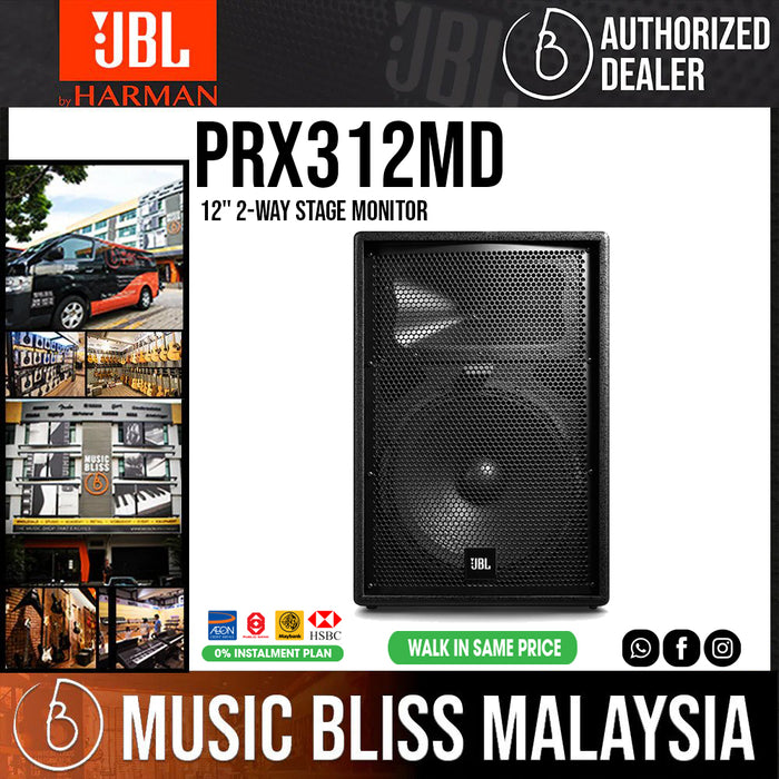 JBL PRX312MD 12" 2-Way Stage Monitor - Music Bliss Malaysia