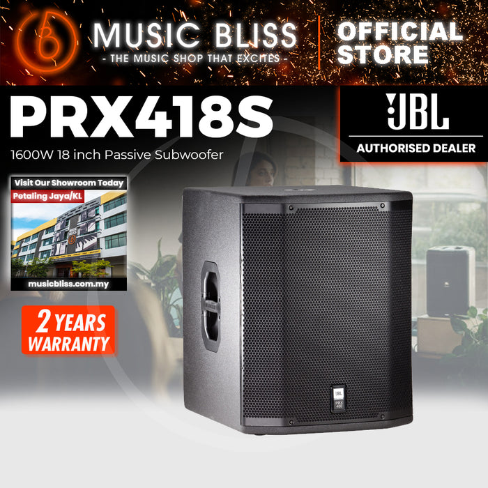 JBL PRX418S 1600W 18 inch Passive Subwoofer