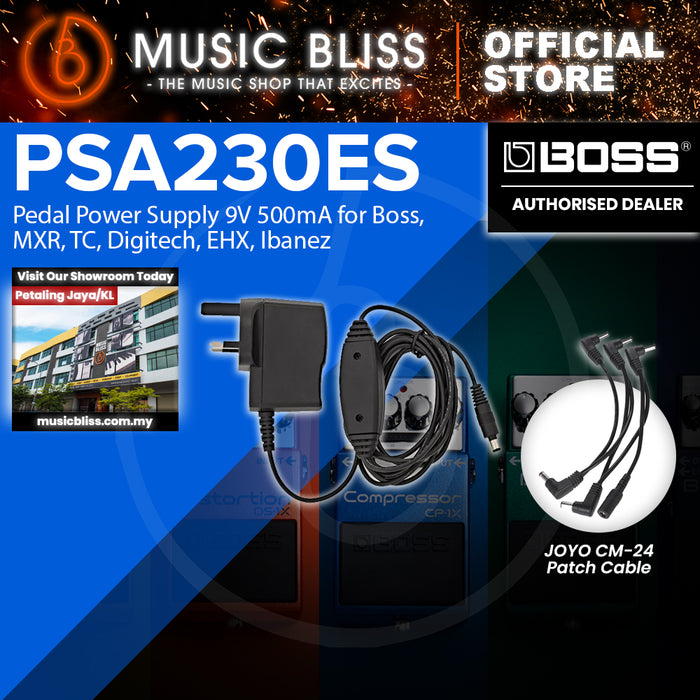 Boss Effects Power Supply with 5 Way Effects Daisy Chain