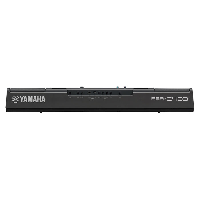 Yamaha Keyboards PSR-E483 61-Keys Portable Keyboard with Original Adapter