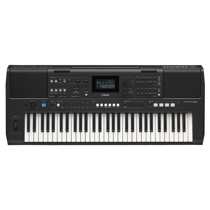 Yamaha Keyboards PSR-E483 61-Keys Portable Keyboard with Original Adapter