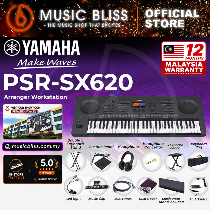 Yamaha PSR-SX620 61-key Arranger Workstation