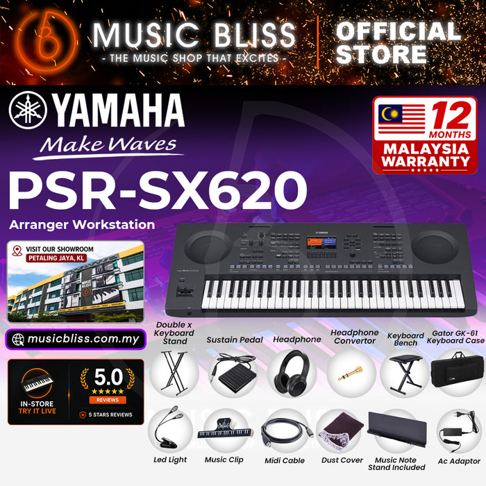 Yamaha PSR-SX620 61-key Arranger Workstation