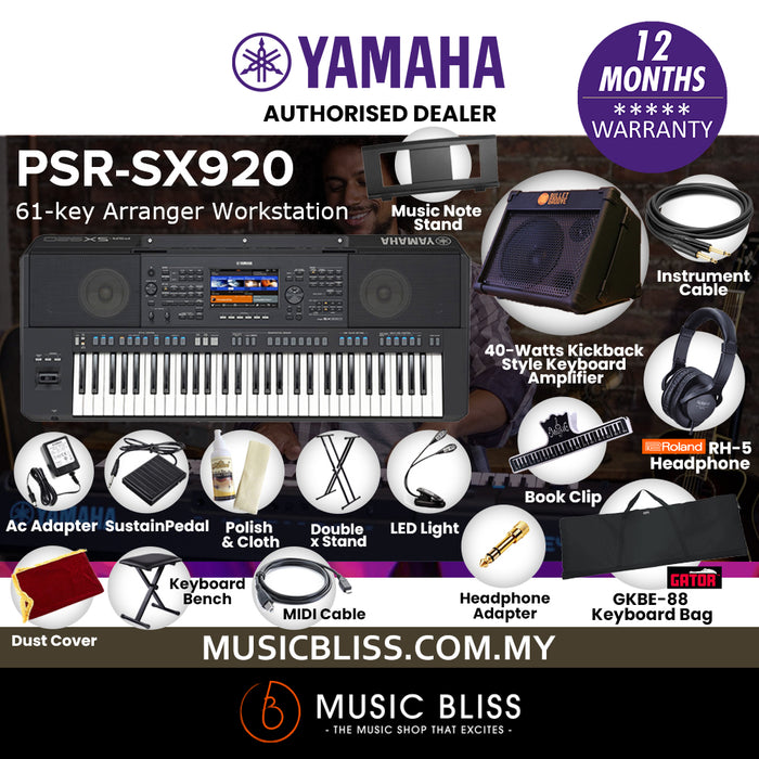 Yamaha PSR-SX920 61-key Professional Arranger Workstation