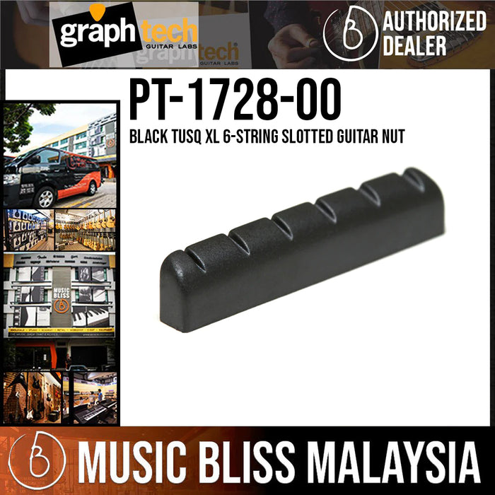Graph Tech PT-1728-00 Black TUSQ XL 6-string Slotted Guitar Nut - Music Bliss Malaysia