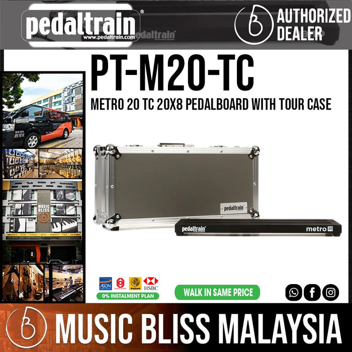 Pedaltrain Metro 20 TC 20x8 Pedalboard with Tour Case - Music Bliss Malaysia