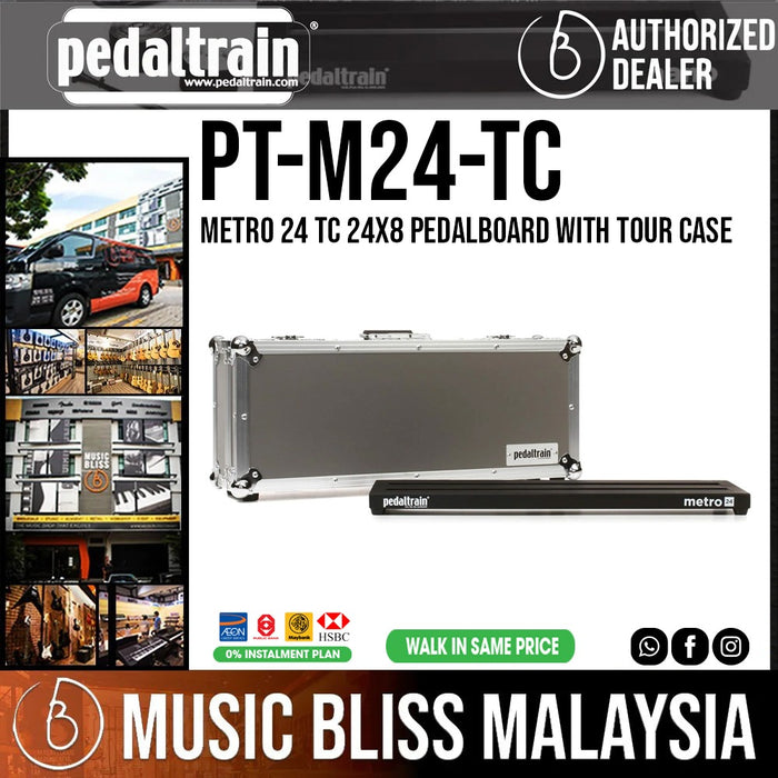 Pedaltrain Metro 24 TC 24x8 Pedalboard with Tour Case - Music Bliss Malaysia
