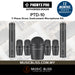 Phenyx Pro PTD-10 Drum Microphone Kit, Drum Mics 7-Pieces, Full Metal Wired Dynamic Drum Mic Set for Bass/Tom/Snare/Hi-hat Cymbals - Music Bliss Malaysia