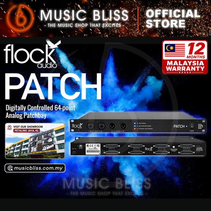 Flock Audio Patch 64-point Digitally Controlled Analog Patchbay