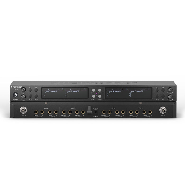 Phenyx Pro PTM-33-4B UHF Mono Wireless In-Ear Monitor System with 4 Bodypacks