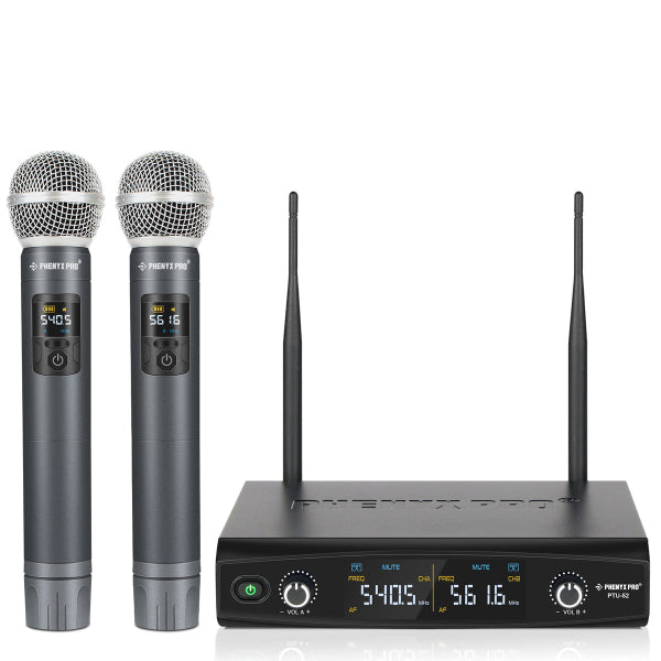 Complete Karaoke System Package with Dual Wireless Microphone System, 12" Passive Speakers, Karaoke Amplifier & 4TB Karaoke Player