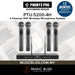 Phenyx Pro PTU-5200-4H Quad UHF Wireless Microphone System, 4 Cordless Mics, 4x25 UHF Adjustable Frequencies, 200ft Range, Dynamic Microphones for Singing, Karaoke, Church, DJ - Music Bliss Malaysia