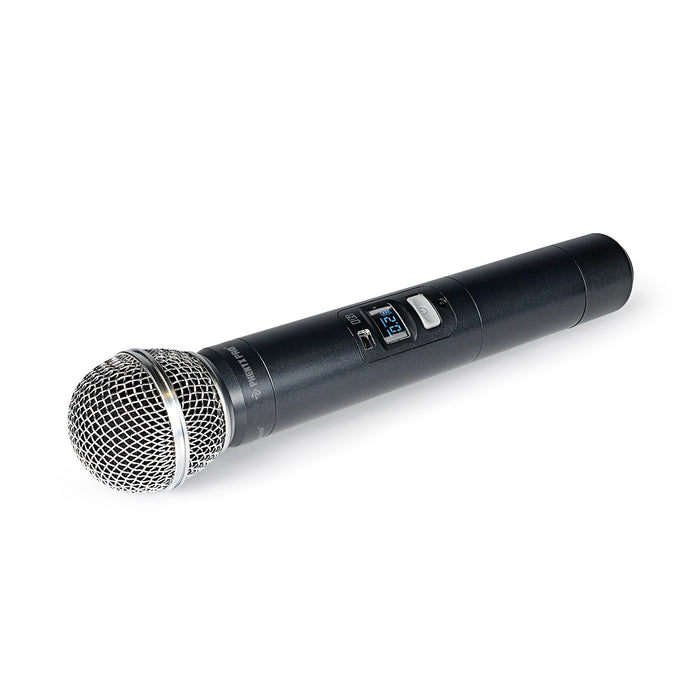 Phenyx Pro Best Budget Wireless PTU-7000-4H 4-channel UHF Wireless Microphone System, with 4x Handheld Dynamic Microphones, 328ft Range, Ideal for Singing, Karaoke, Church