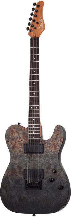 Schecter PT Standard Electric Guitar - Black Fade Burst Burl