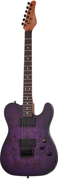 Schecter PT Standard Electric Guitar - Purple Burst Burl