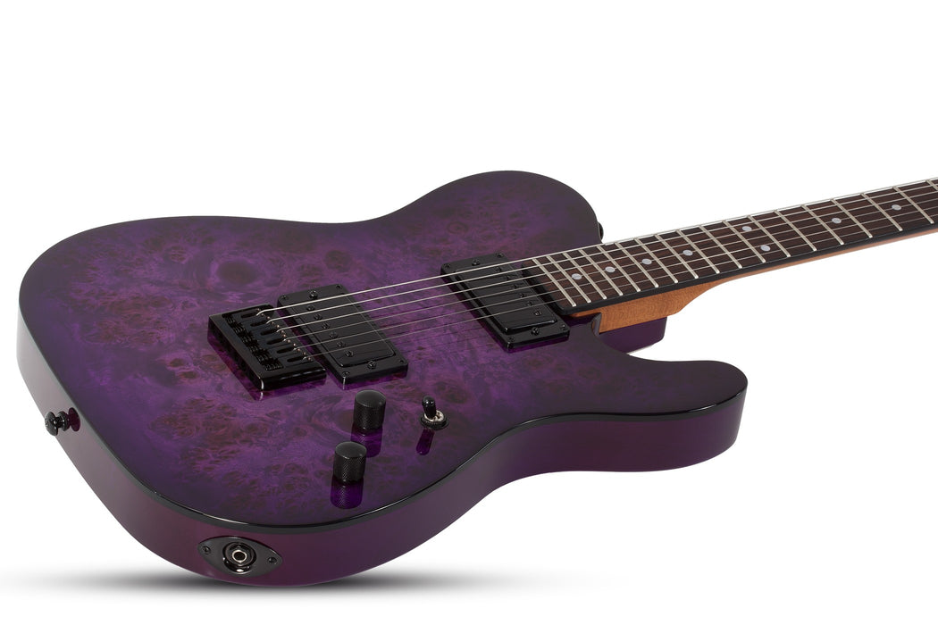 Schecter PT Standard Electric Guitar - Purple Burst Burl
