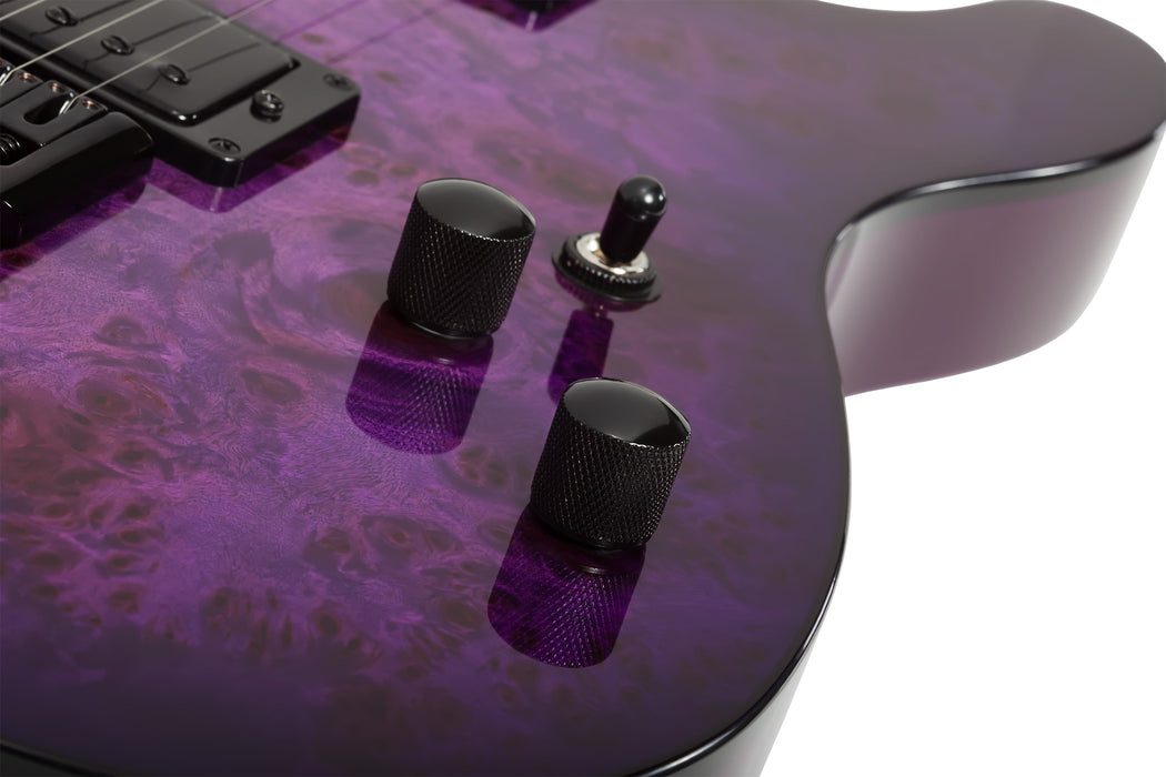 Schecter PT Standard Electric Guitar - Purple Burst Burl